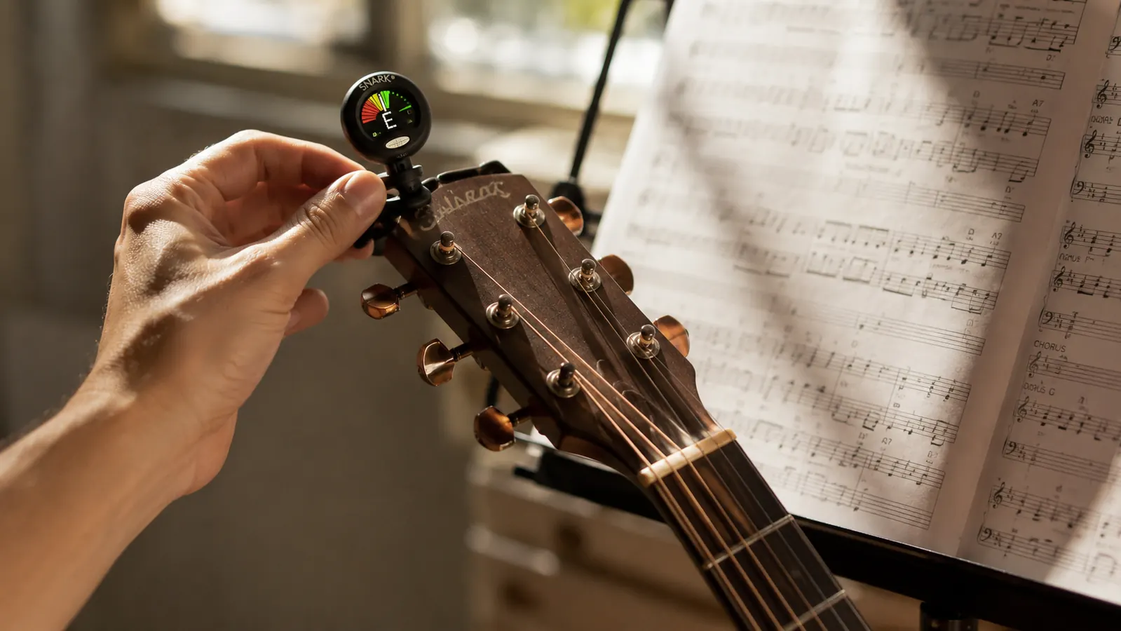 How to Tune a Guitar in 30 Seconds With a Clip-On Tuner